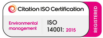 Citation ISO Certification — ISO 14001:2015 Environmental management, registered